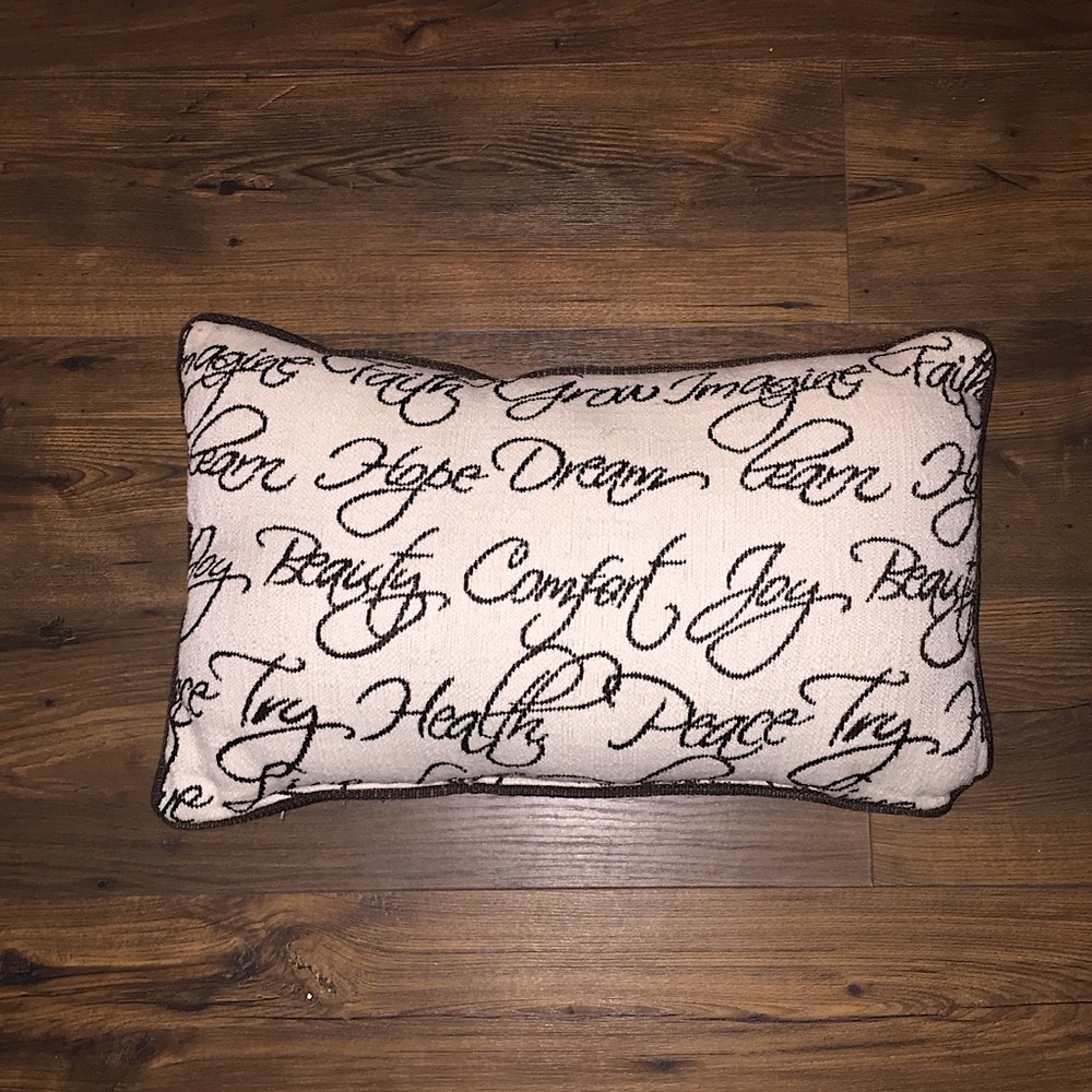 Motivational Words Throw Pillow